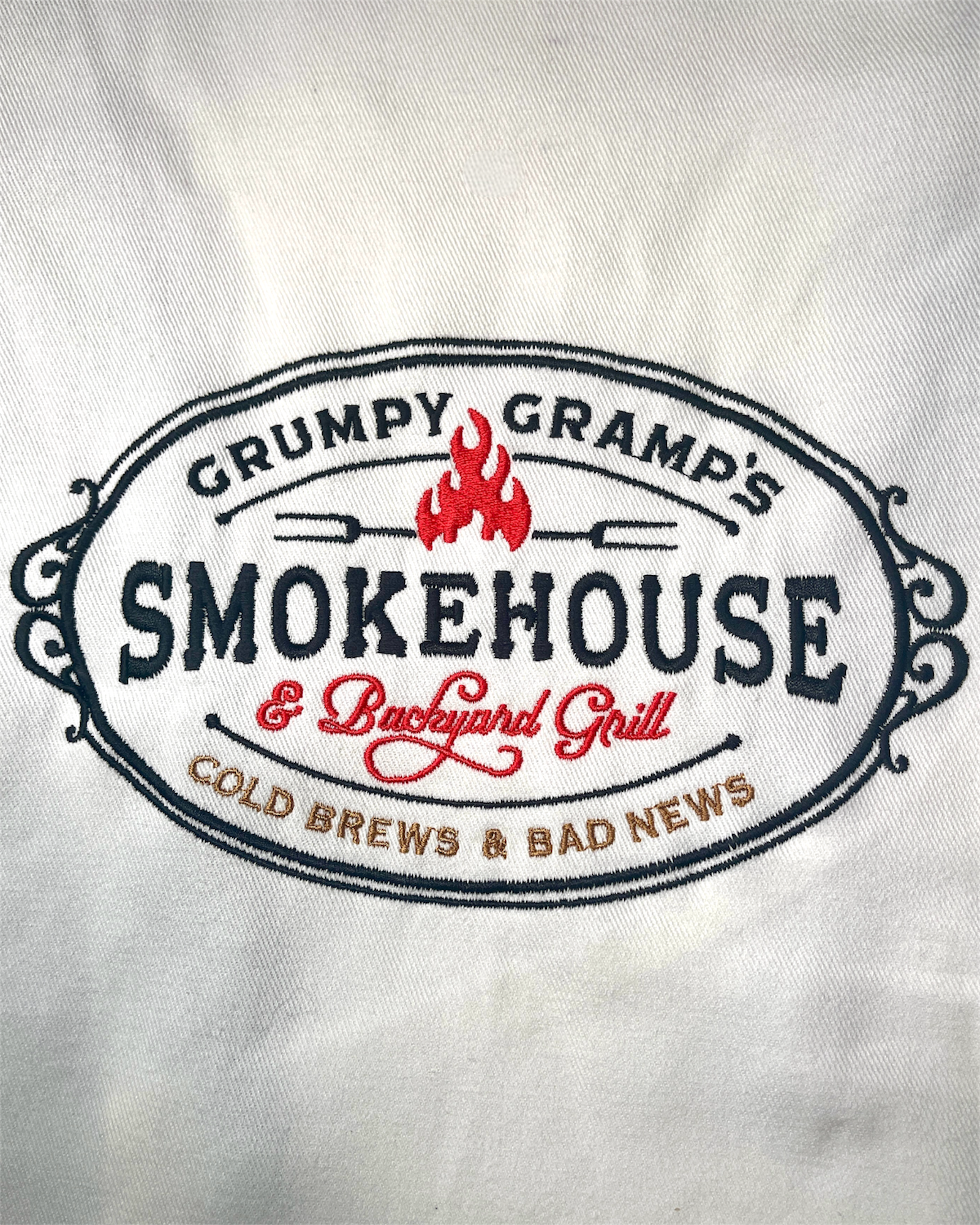 Embroidered Apron - Grumpy Gramp's Smokehouse
