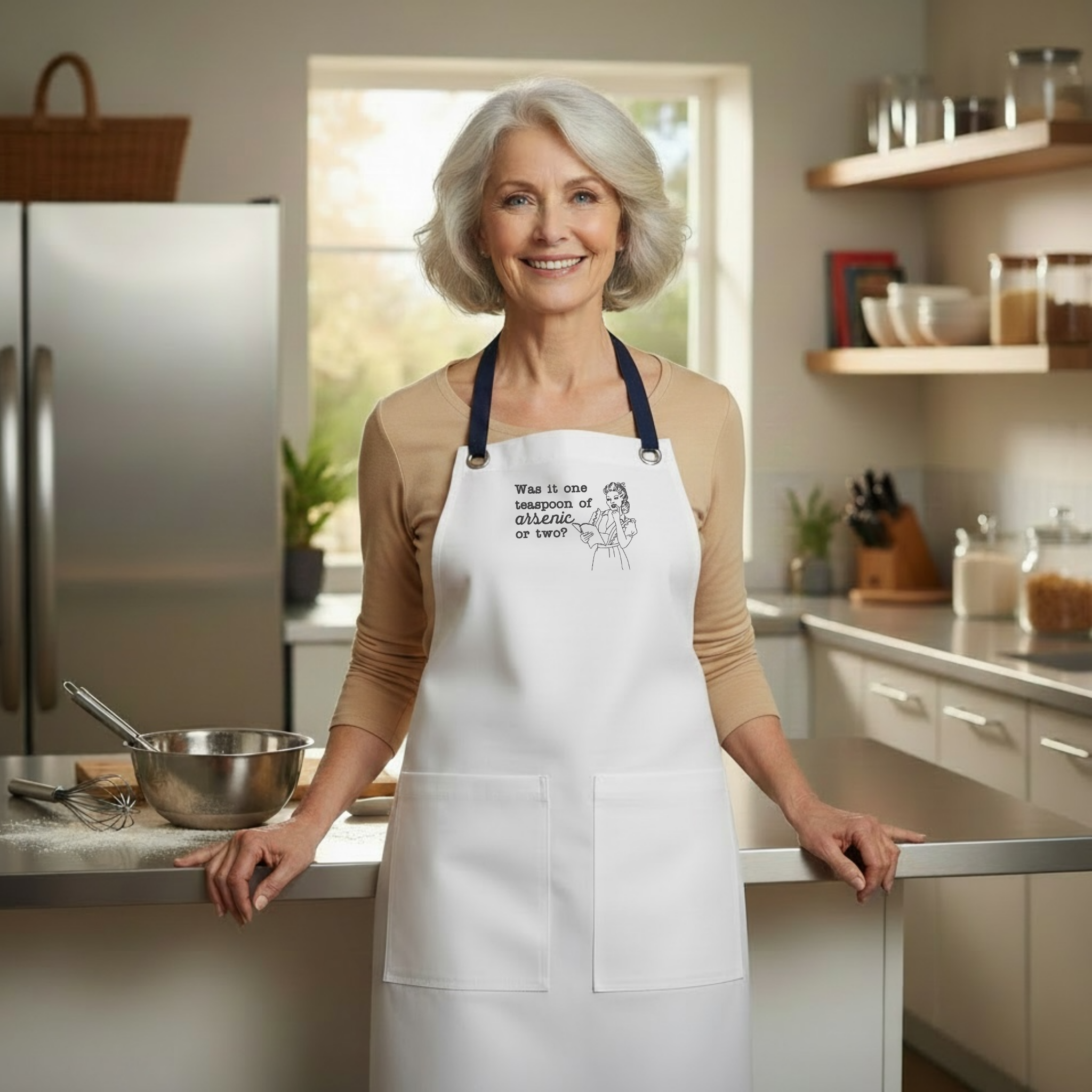 Embroidered Apron - Teaspoon Of Arsenic