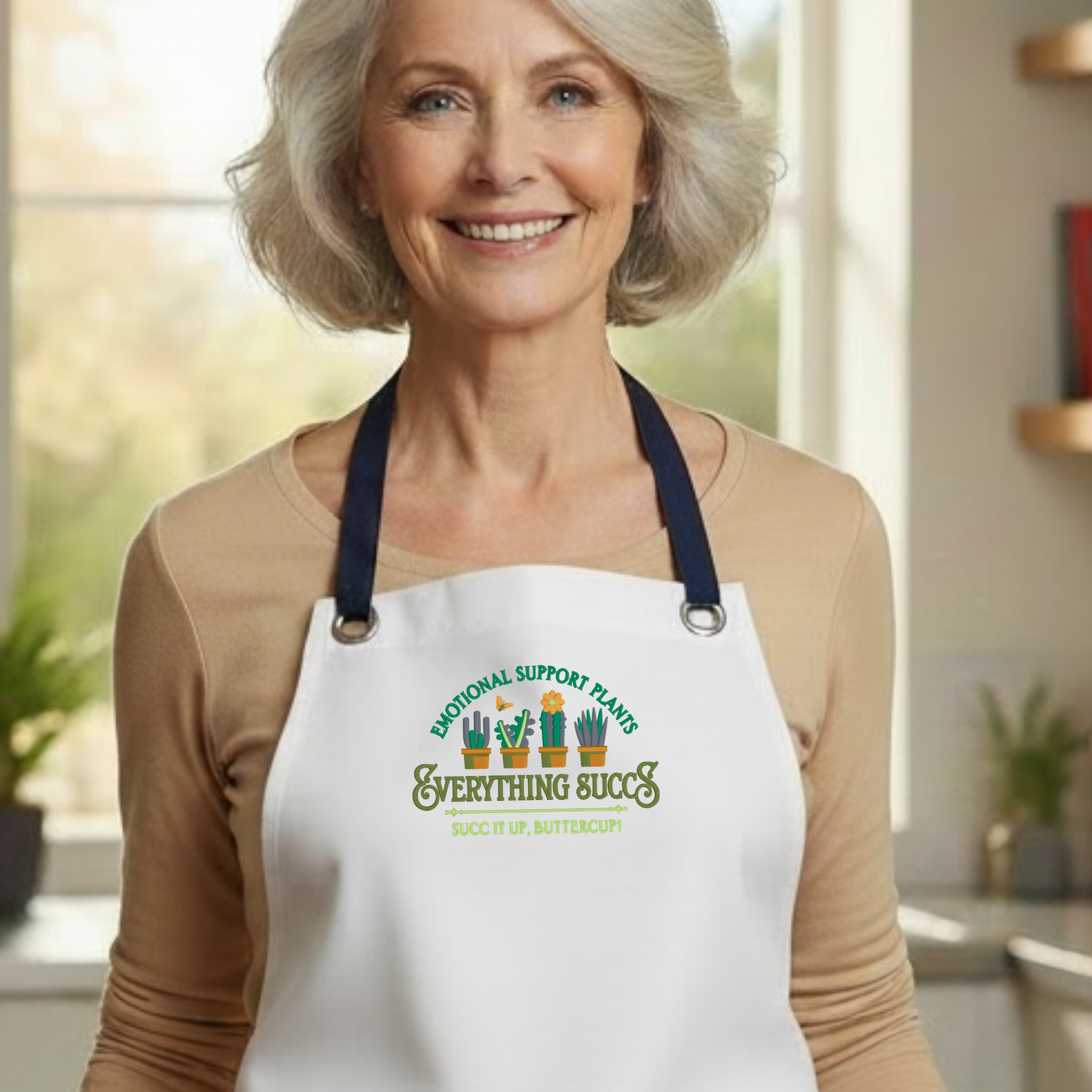 Embroidered Apron - Everything Succs
