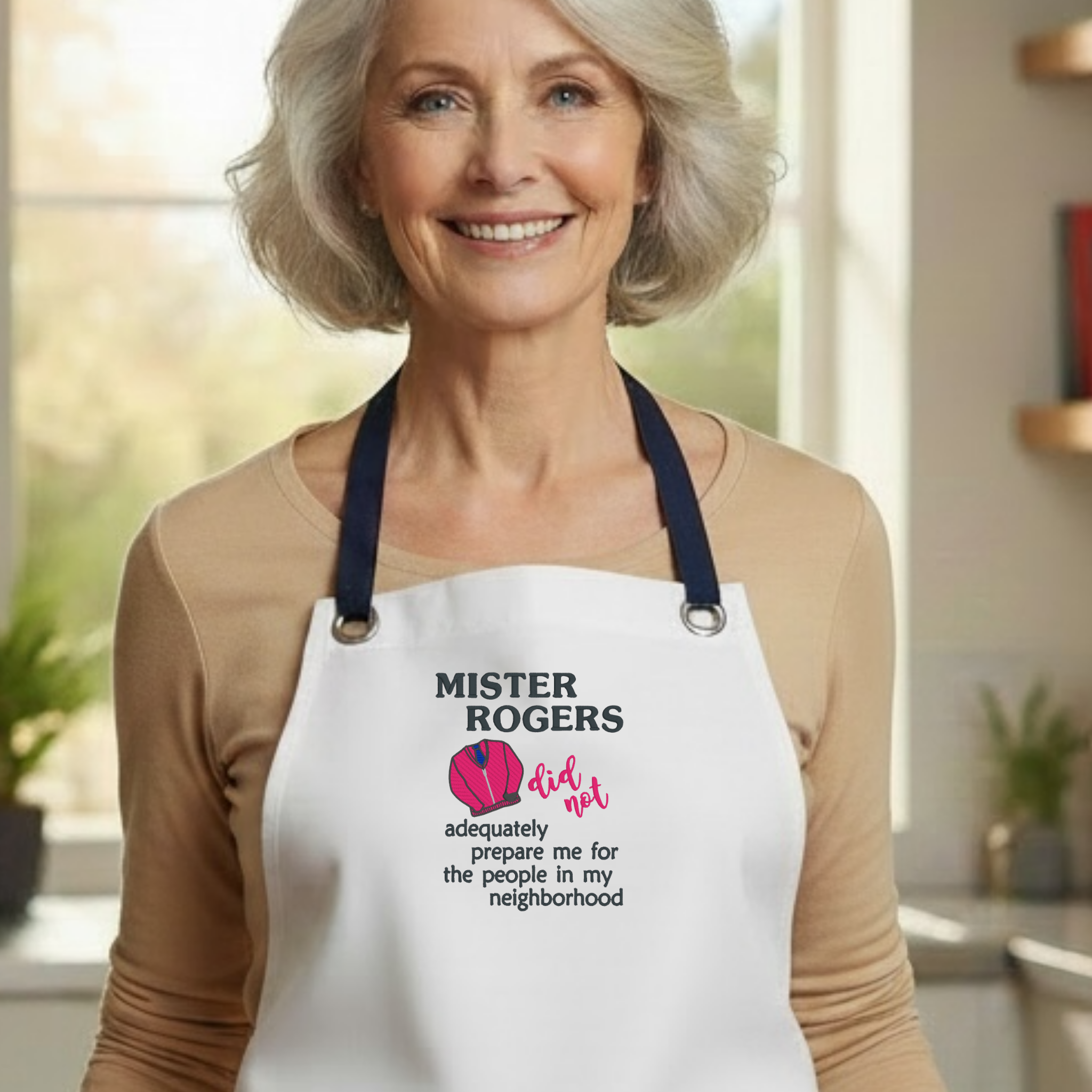 Embroidered Apron - Mr. Rogers