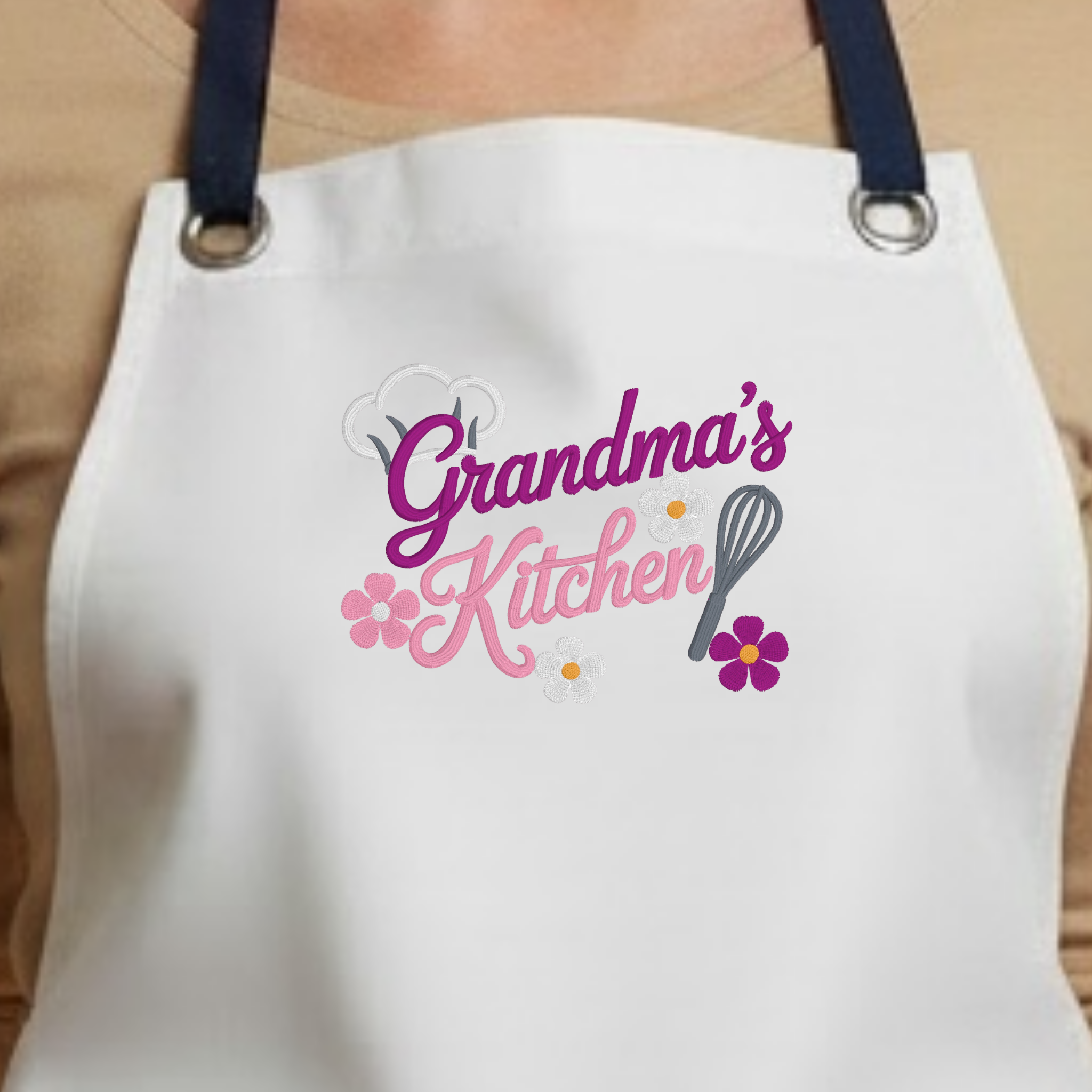Embroidered Apron - Grandma's Kitchen