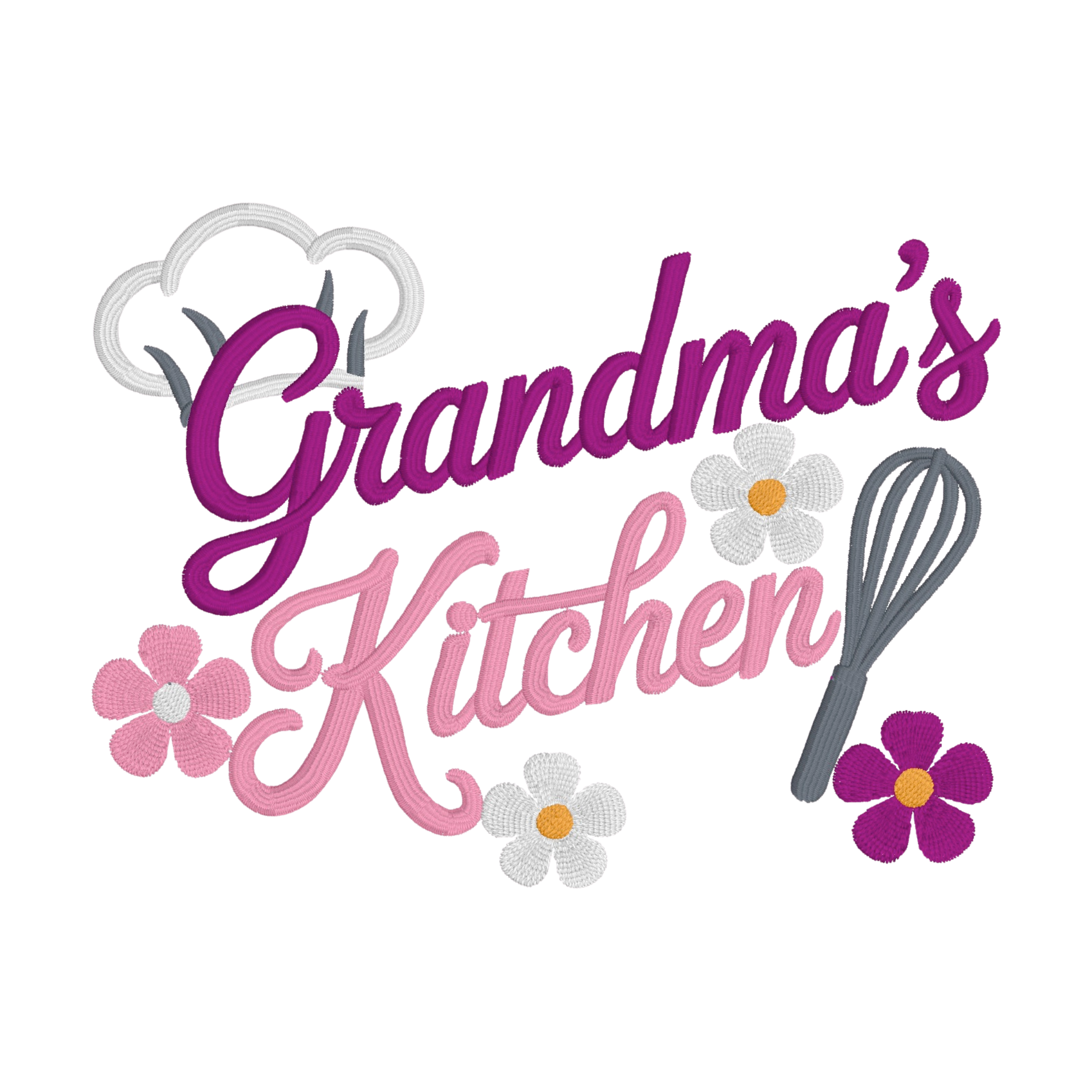 Embroidered Apron - Grandma's Kitchen