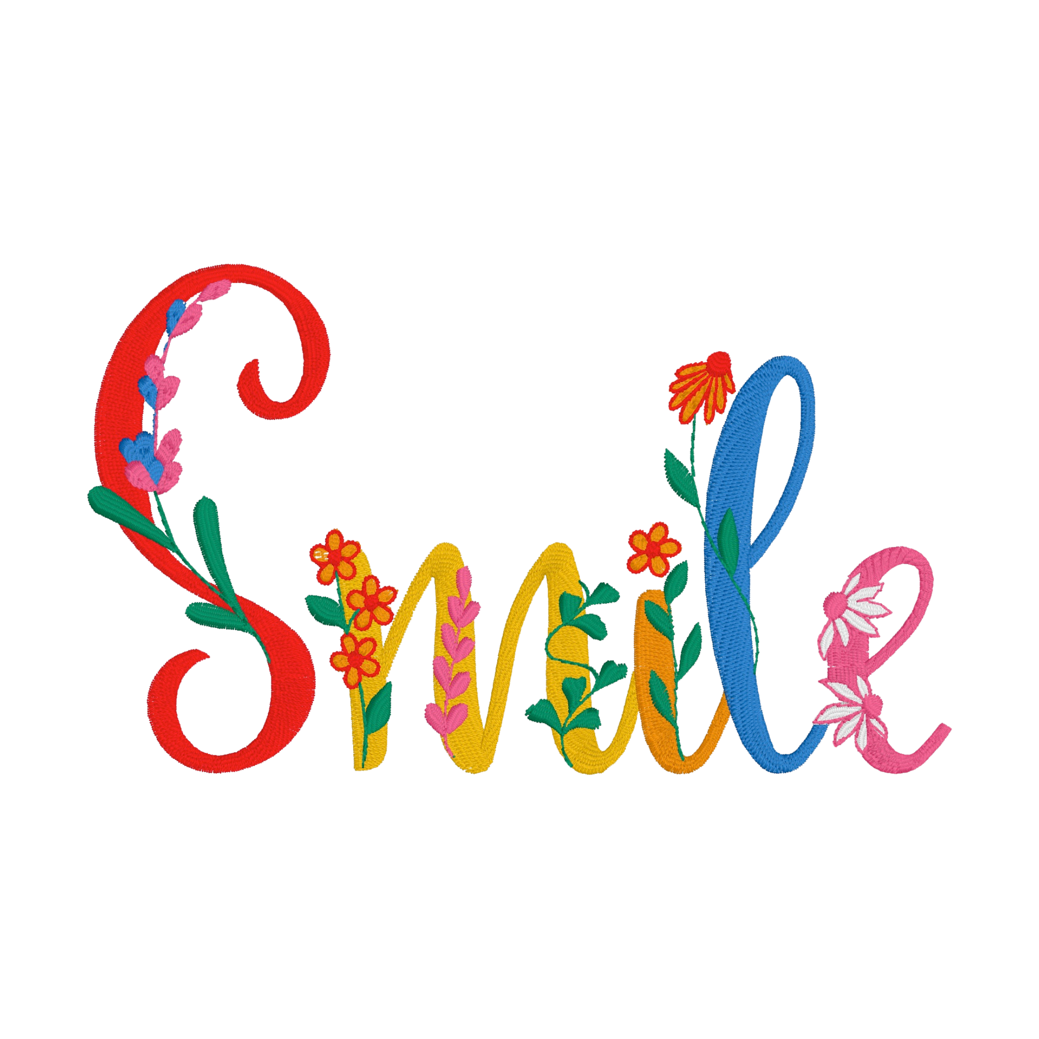 Embroidered Apron - Smile