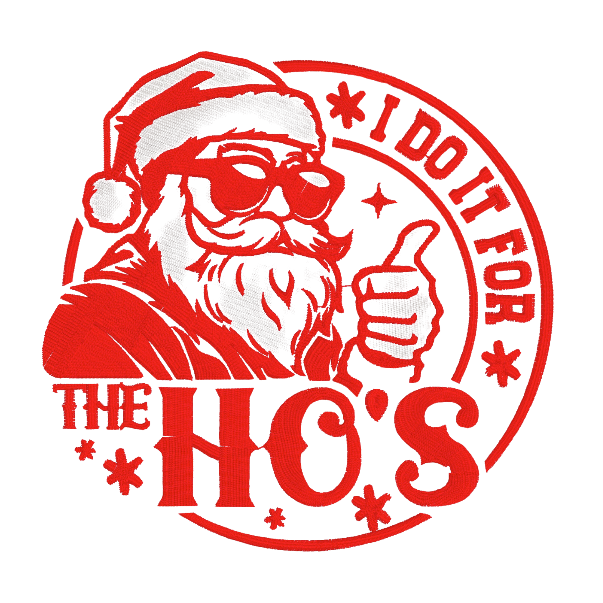 Embroidered Apron - For The Ho's