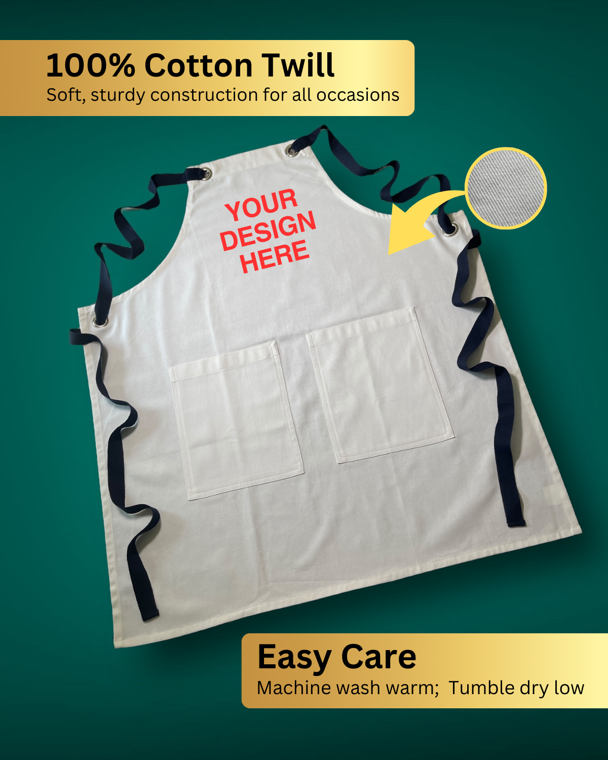 Embroidered Apron - Feed All You Freaks