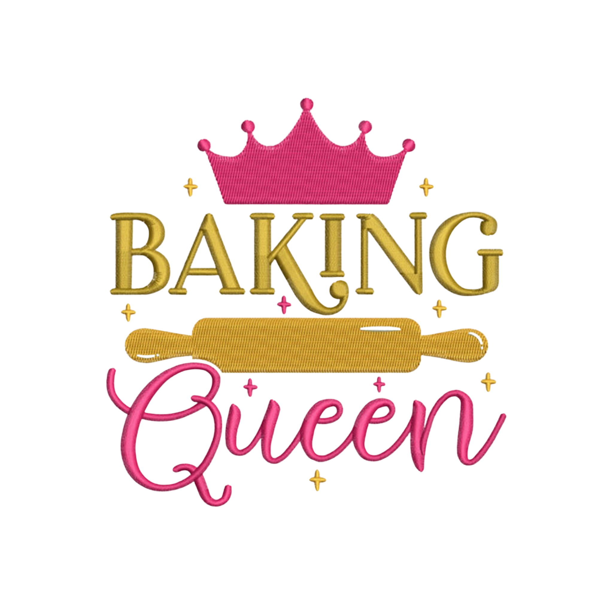 Embroidered Apron - Baking Queen