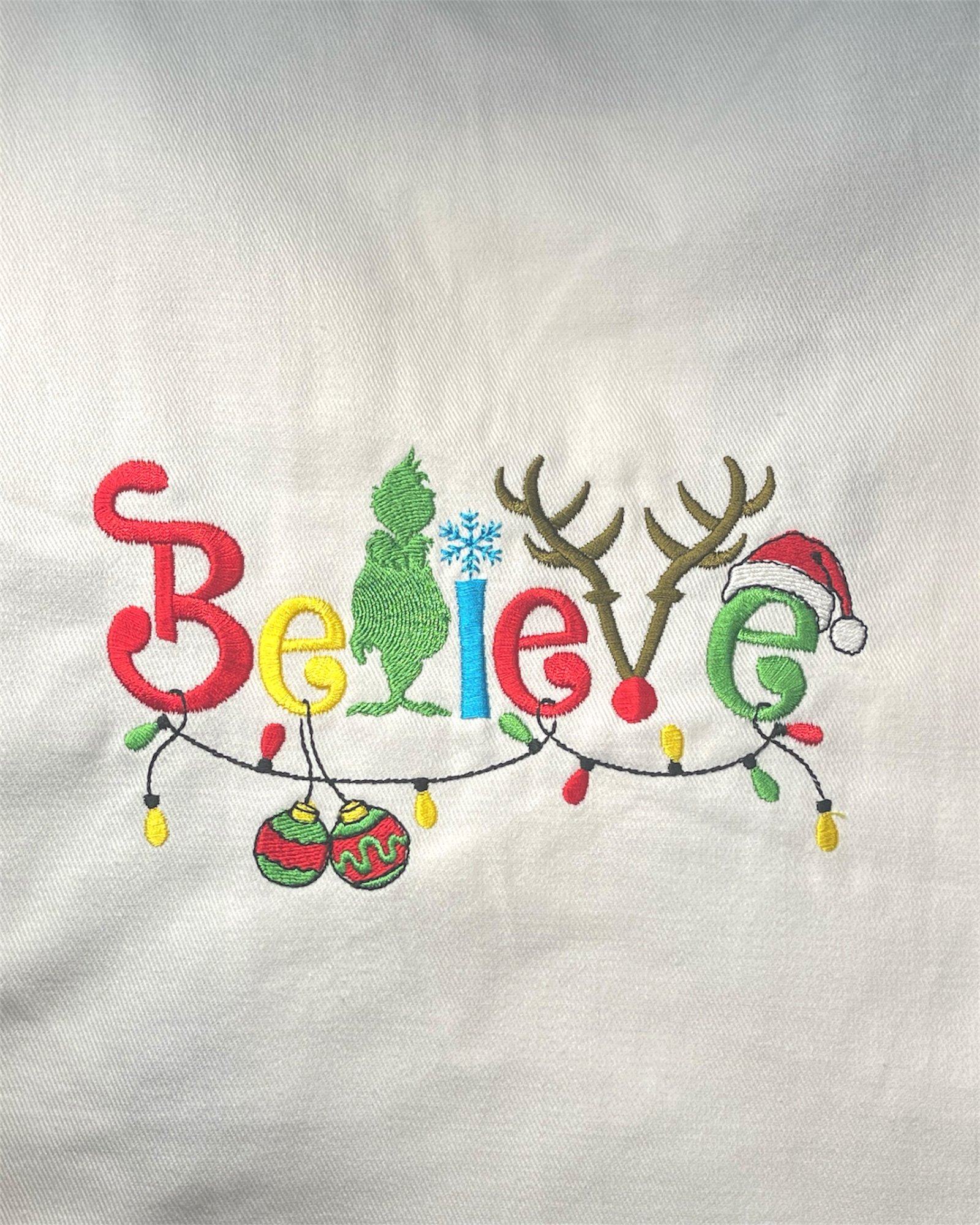 Embroidered Apron - Believe