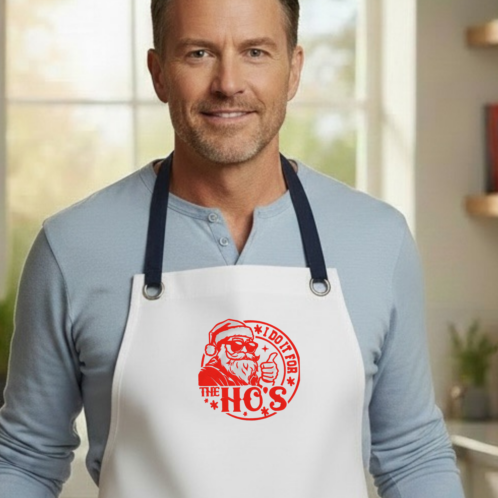 Embroidered Apron - For The Ho's