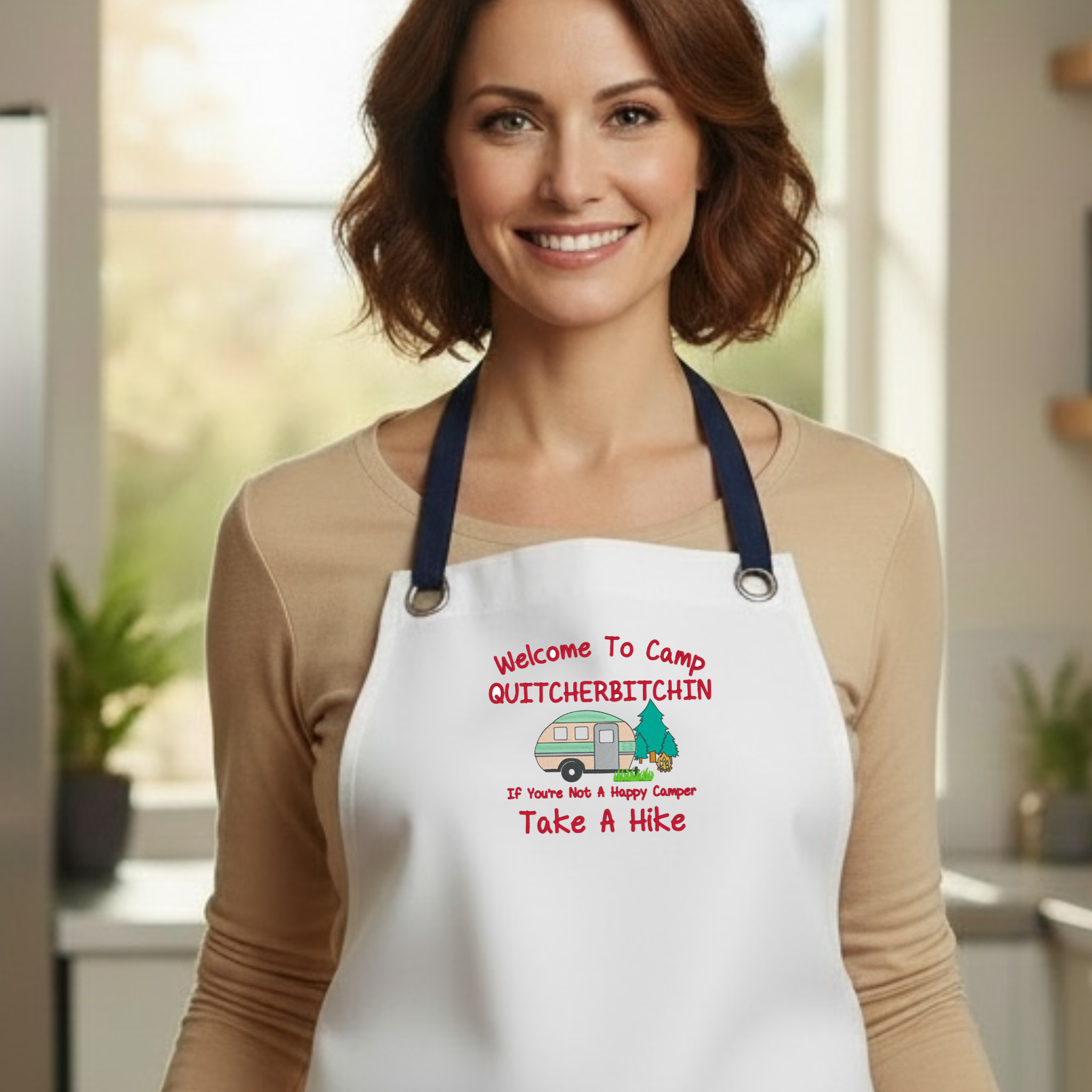Embroidered Apron - Camp Quitcherbitchin'