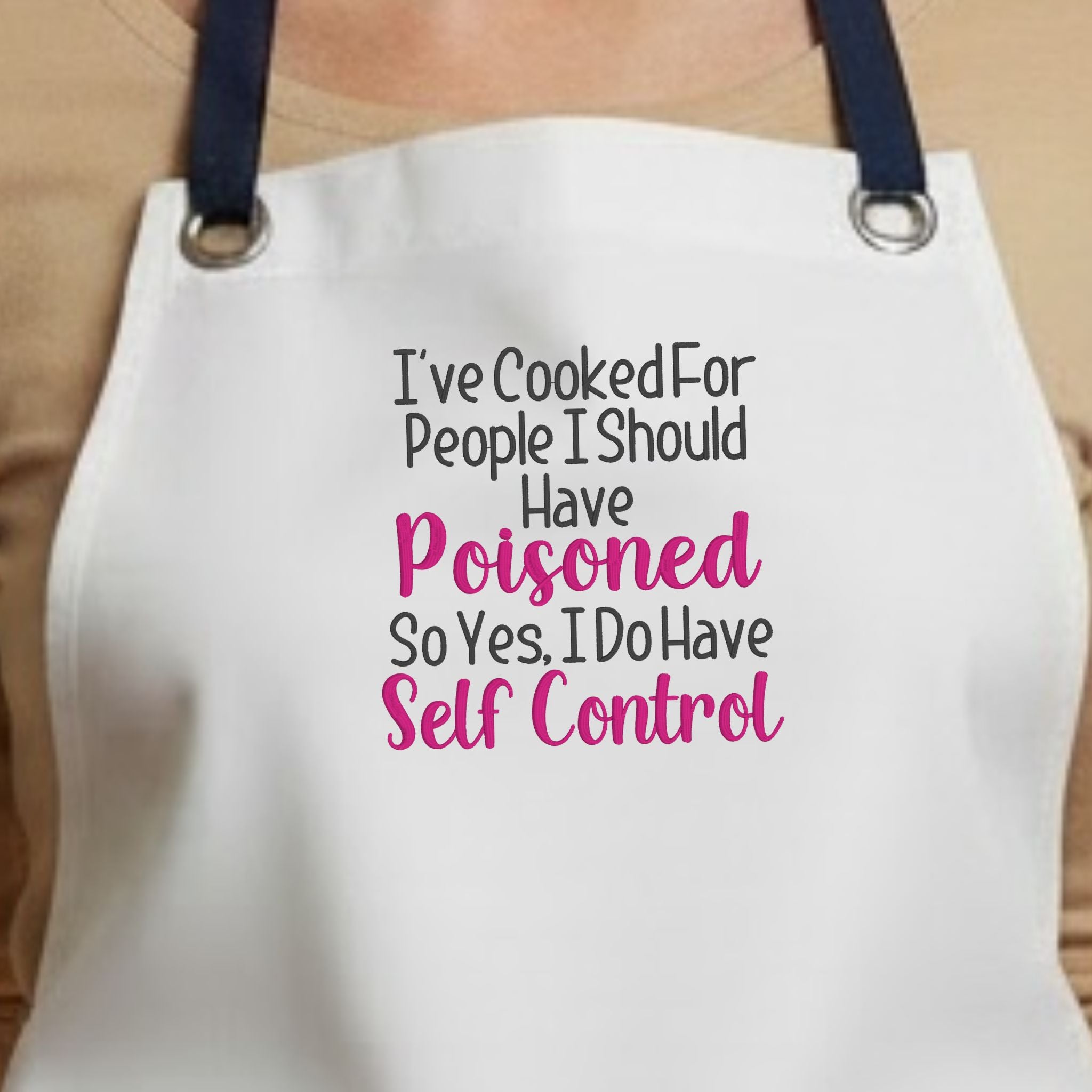 Embroidered Apron - Should Have Poisoned