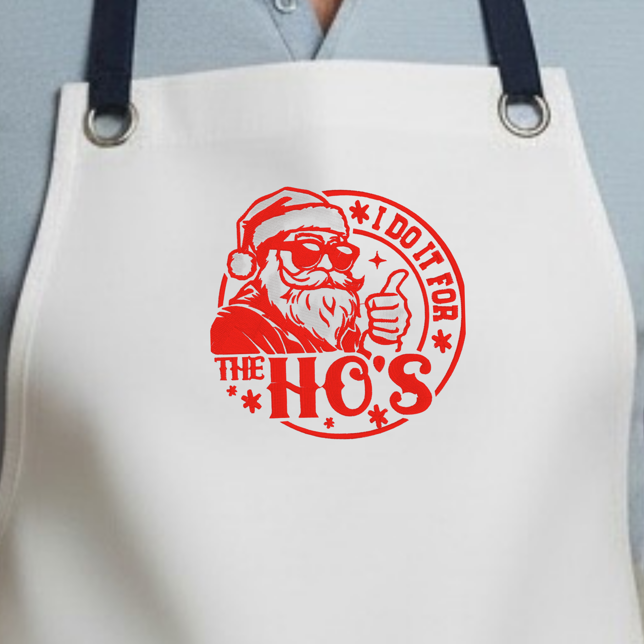 Embroidered Apron - For The Ho's