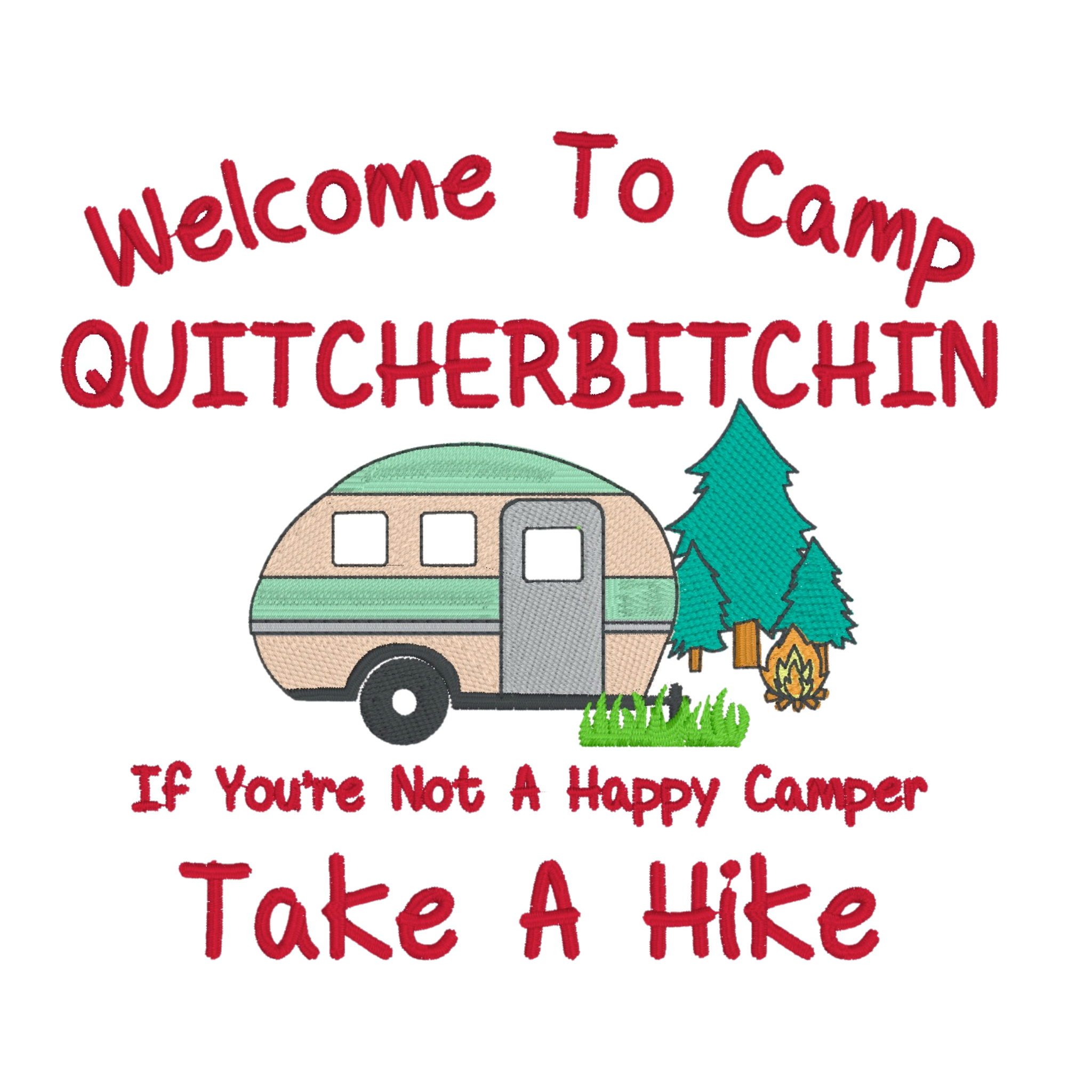 Embroidered Apron - Camp Quitcherbitchin'