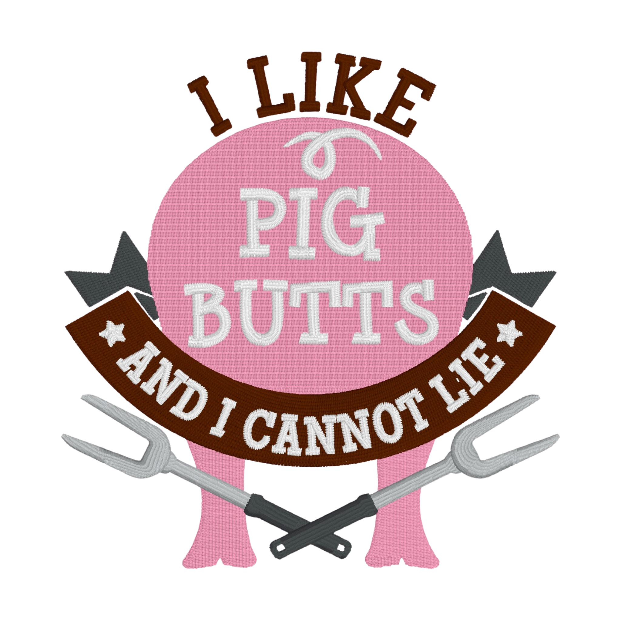 Embroidered Apron - I Like Pig Butts