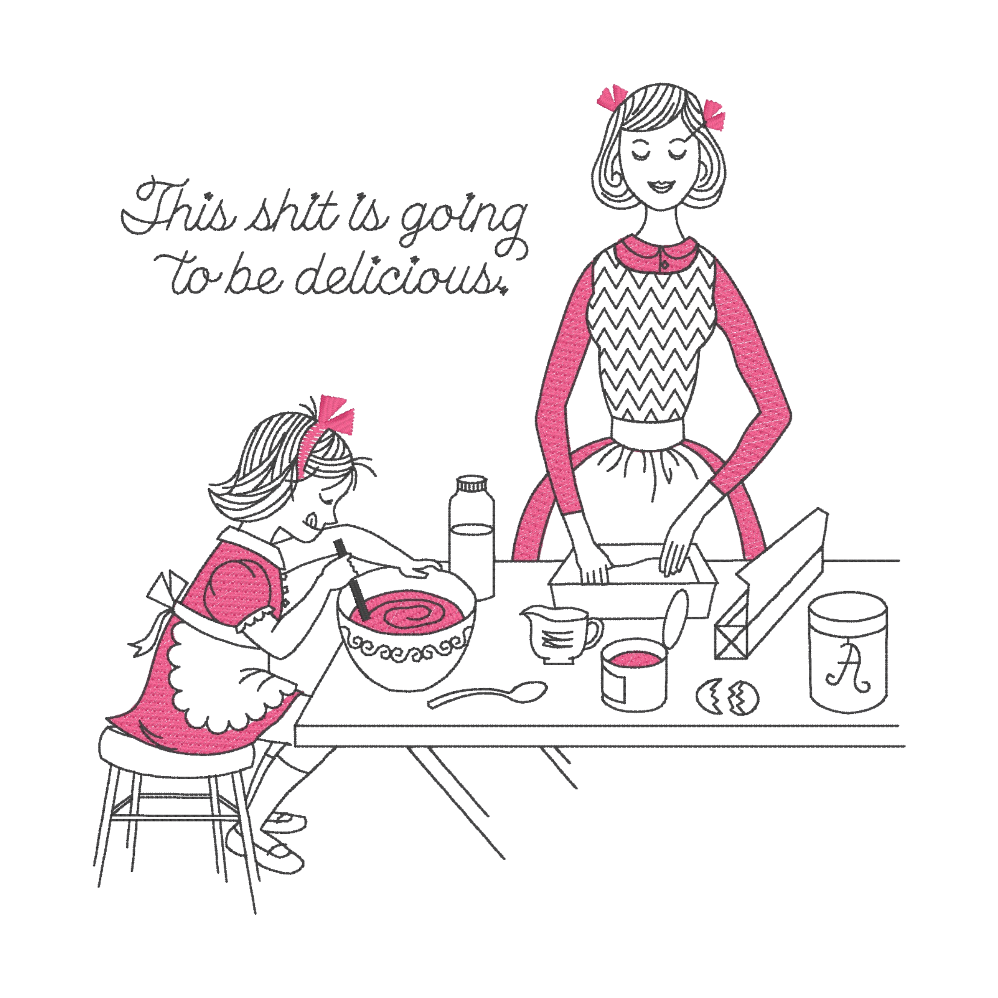 Embroidered Apron - This Shit Is Going To Be Delicious