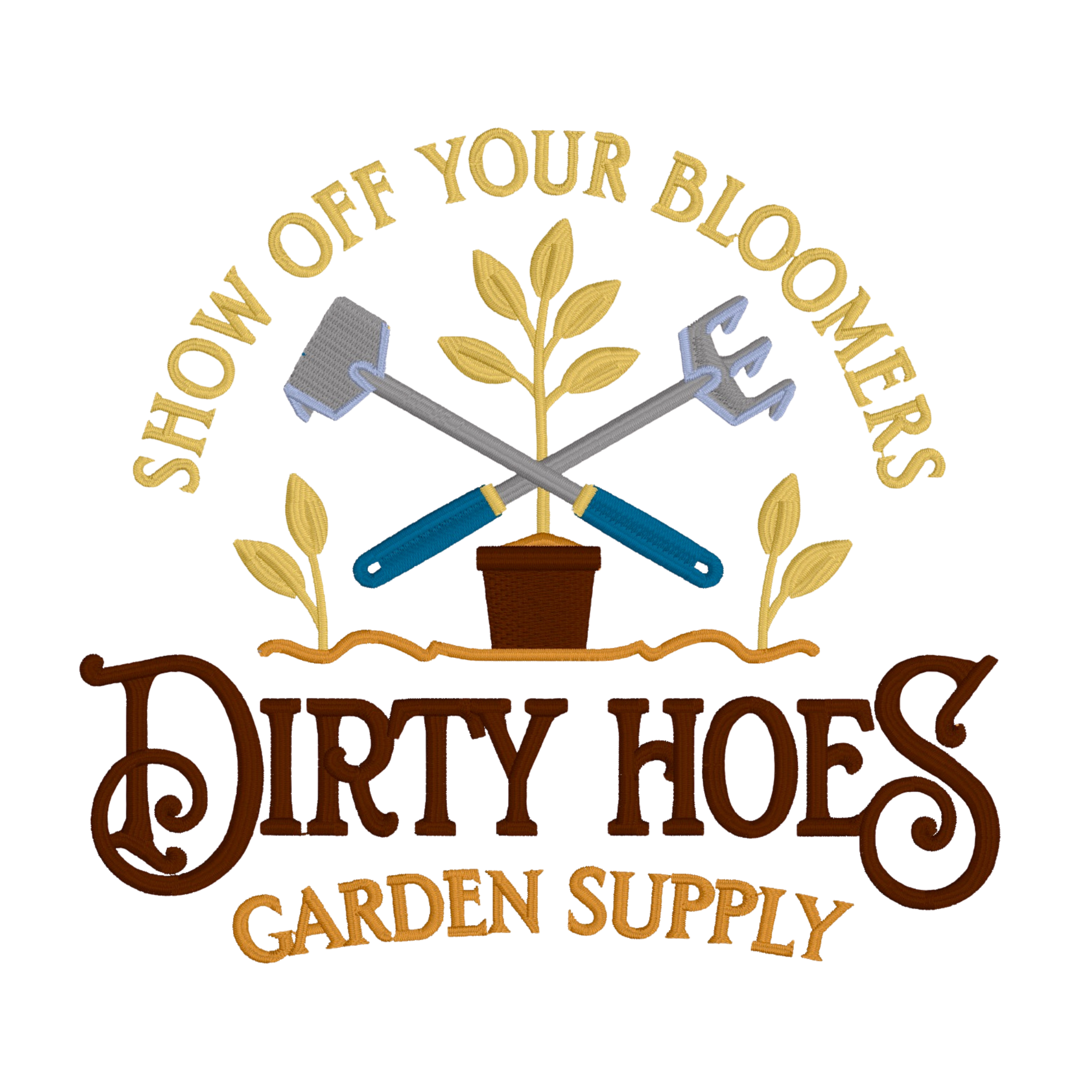 Embroidered Apron - Dirty Hoes Garden Supply