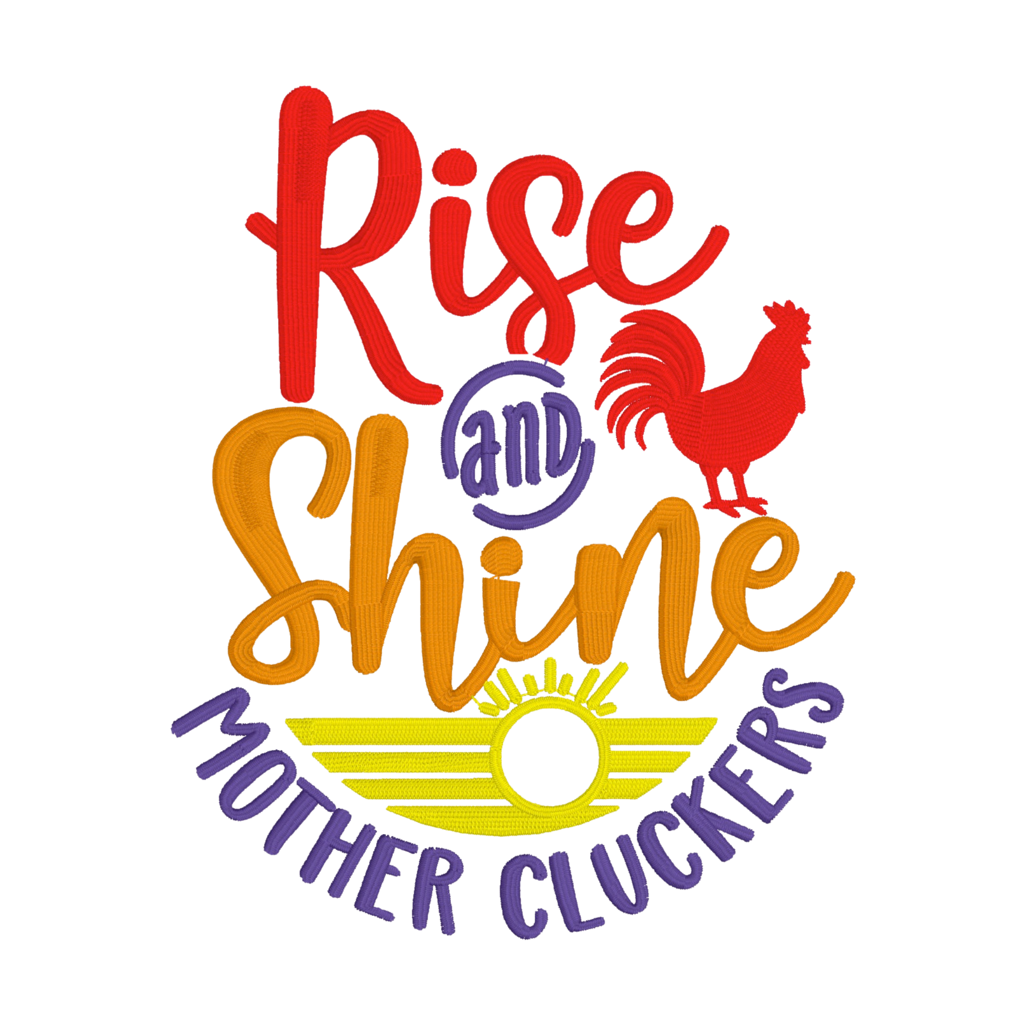 Embroidered Apron - Rise And Shine Mother Cluckers