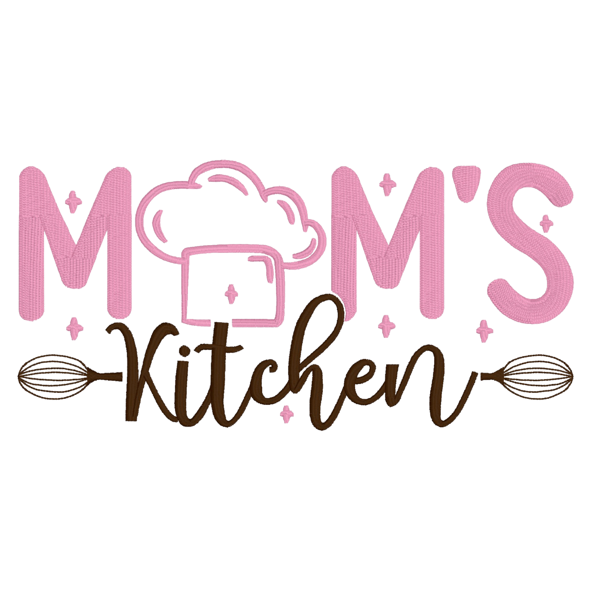 Embroidered Apron - Mom's Kitchen
