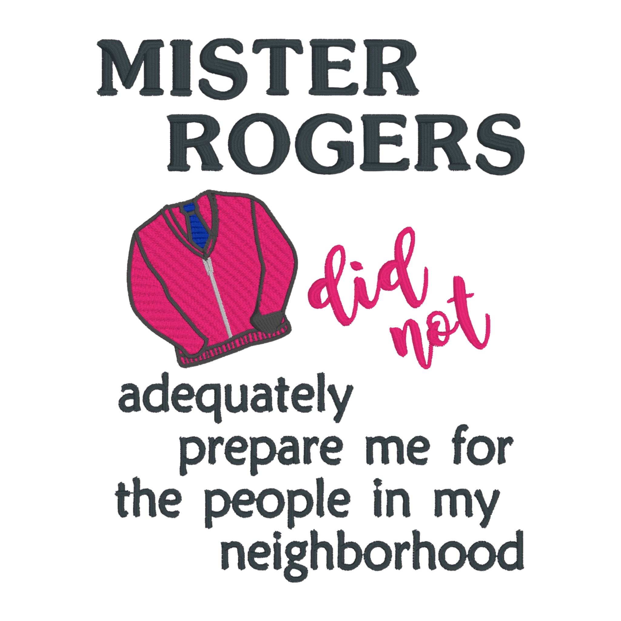 Embroidered Apron - Mr. Rogers