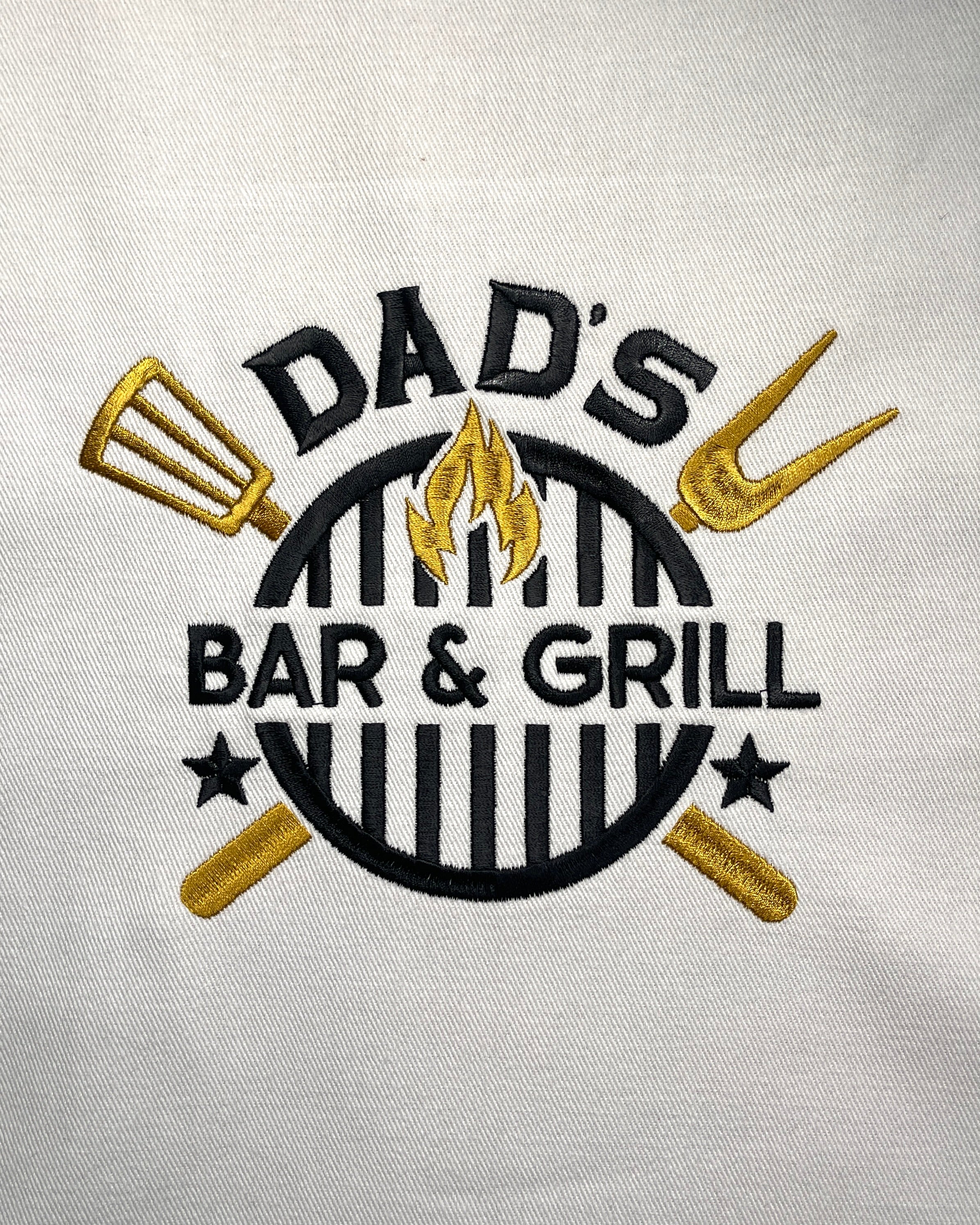 Embroidered Apron - Dad's Bar & Grill