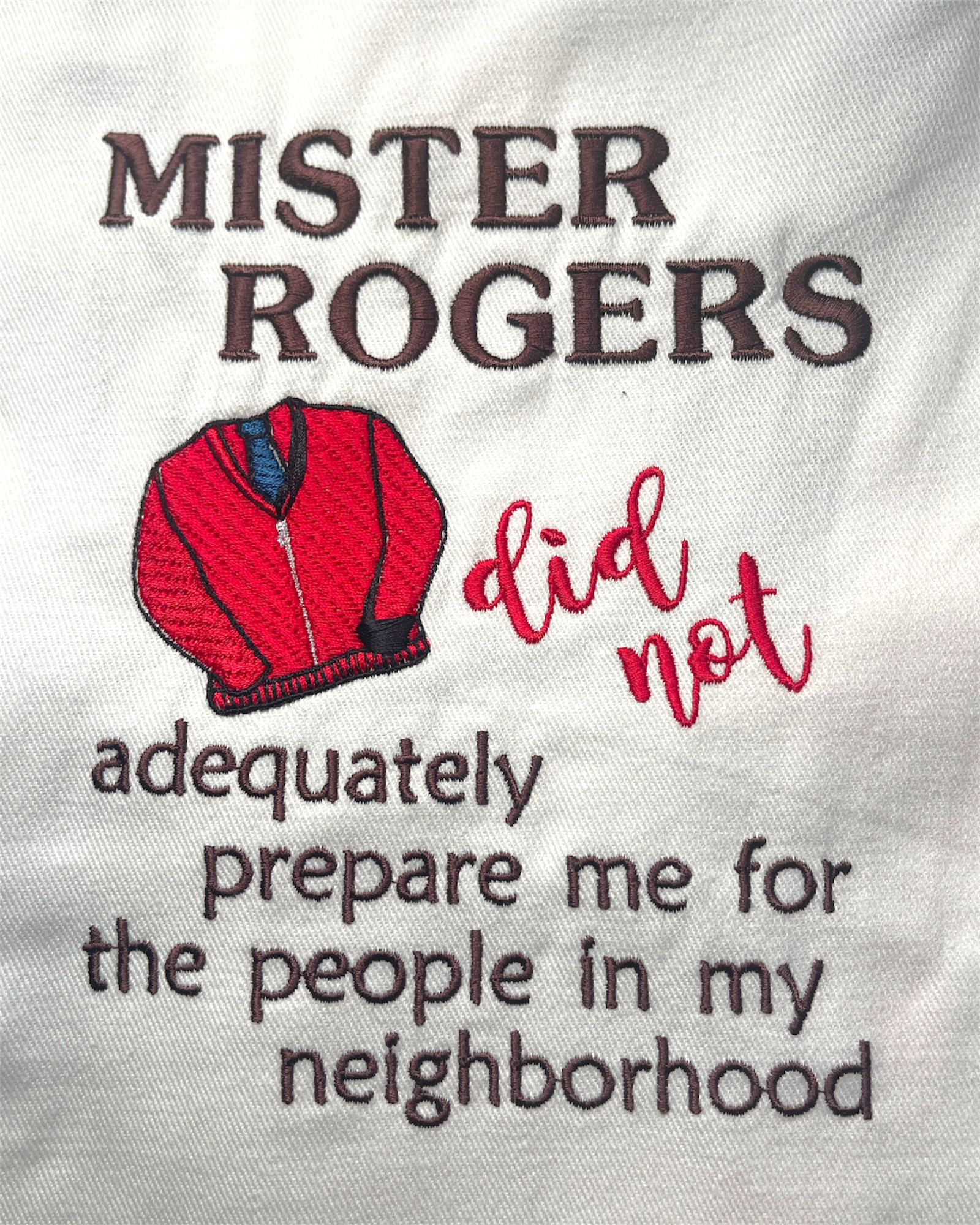 Embroidered Apron - Mr. Rogers