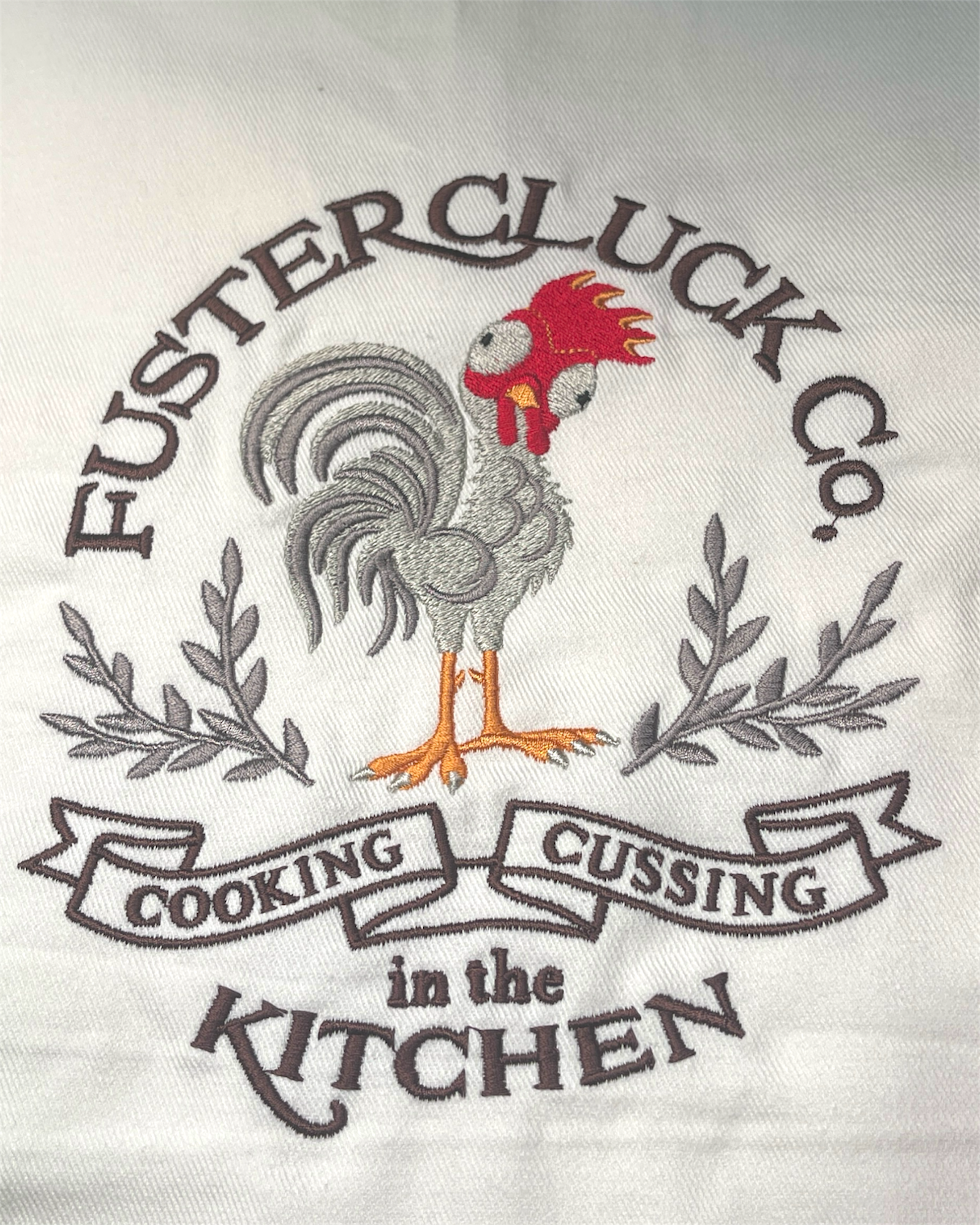 Embroidered Apron - Fustercluck Company