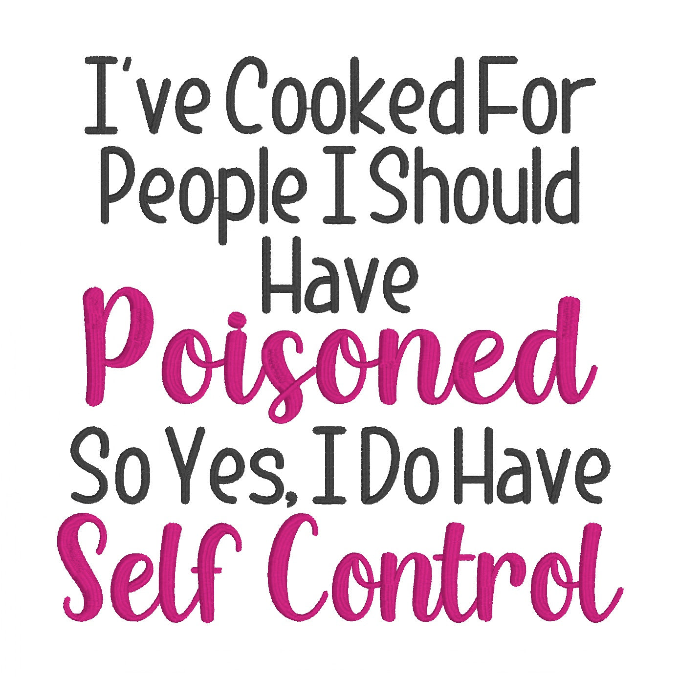 Embroidered Apron - Should Have Poisoned